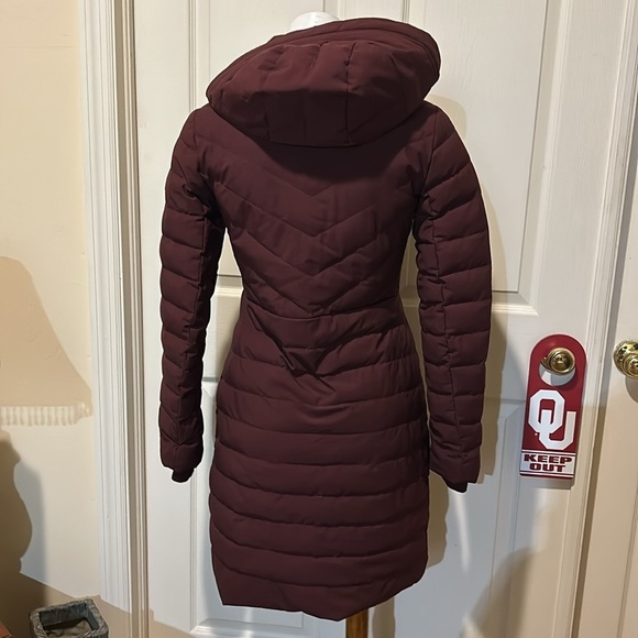 A&F long Down Insulated wind/water Resistant Coat with Hood. XXS - Picture 6 of 12